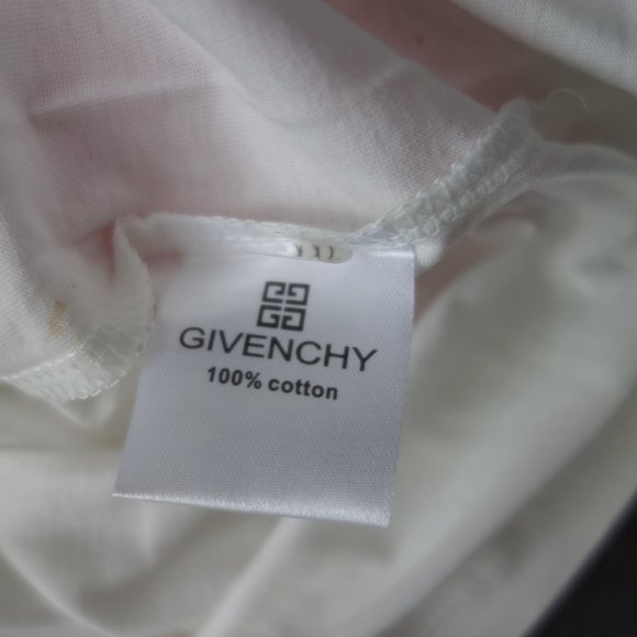 GIVENCHY PARIS Size XXL White T-Shirt 100% Cotton - Picture 8 of 9